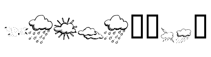 KR Weather Dings  Free Fonts Download