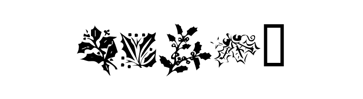 KR Lots Of Holly  Free Fonts Download