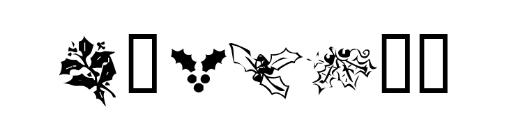 KR Lots Of Holly  Free Fonts Download