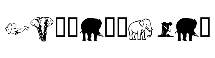 KR Rachel's Elephants  Free Fonts Download