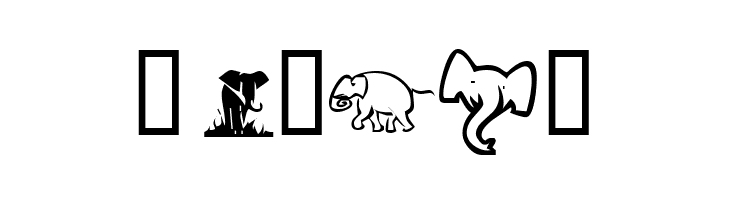 KR Rachel's Elephants  Free Fonts Download