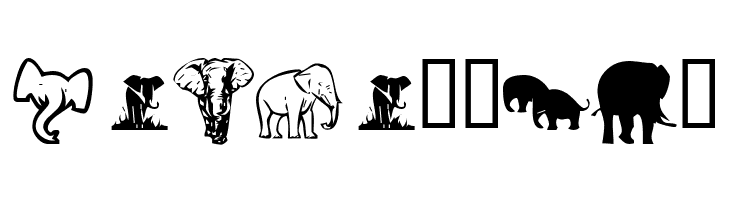 KR Rachel's Elephants  Free Fonts Download