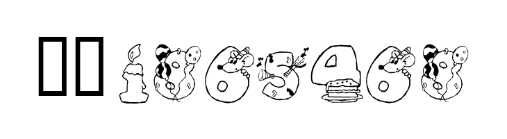 KR Birthday Numbers  Free Fonts Download