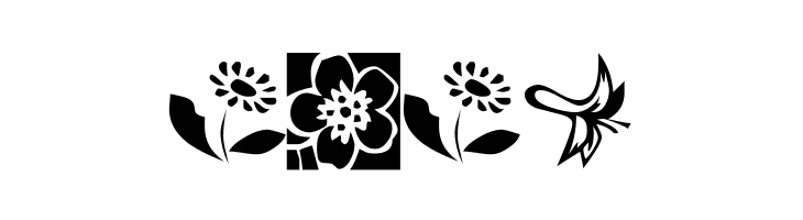 KR Kat's Flowers 2  Free Fonts Download