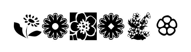 KR Kat's Flowers 2  Free Fonts Download