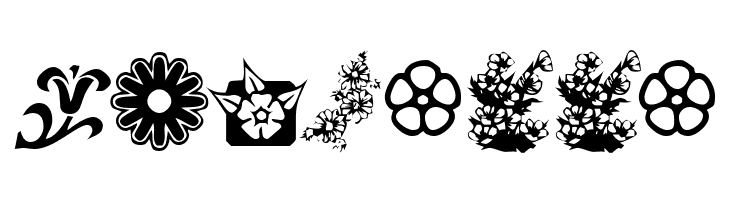 KR Kat's Flowers 2  Free Fonts Download