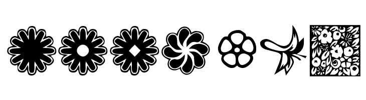 KR Kat's Flowers 2  Free Fonts Download