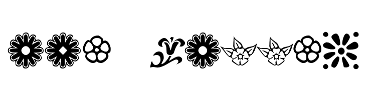 KR Kat's Flowers 2  Free Fonts Download