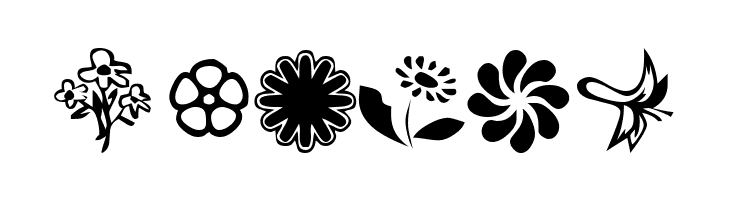 KR Kat's Flowers 2  Free Fonts Download