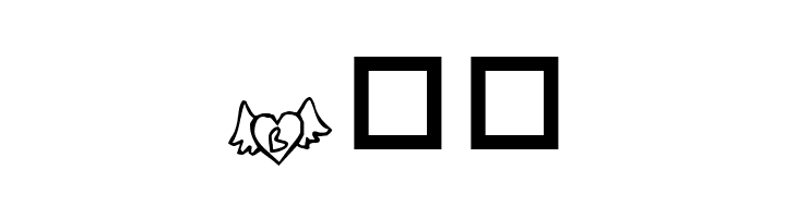 KR Wings of Love  Free Fonts Download