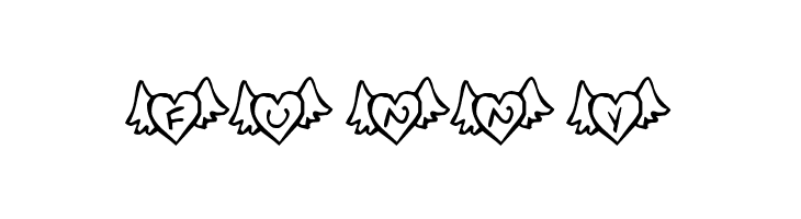 KR Wings of Love  Free Fonts Download