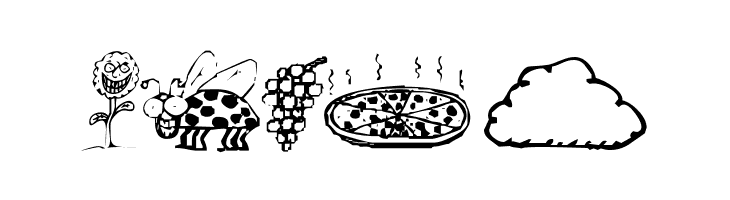 KR Silly Art Dings  Free Fonts Download