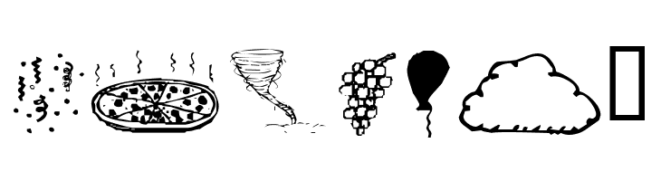 KR Silly Art Dings  Free Fonts Download