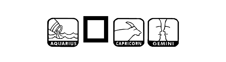 KR Zodiac Dings  Free Fonts Download