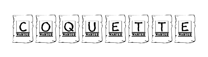 KR Wanted!  Free Fonts Download