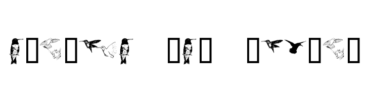 KR Renee's Hummingbirds Two  Free Fonts Download