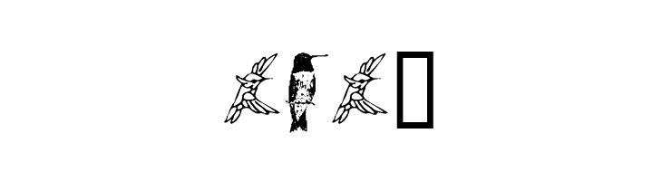 KR Renee's Hummingbirds Two  Free Fonts Download