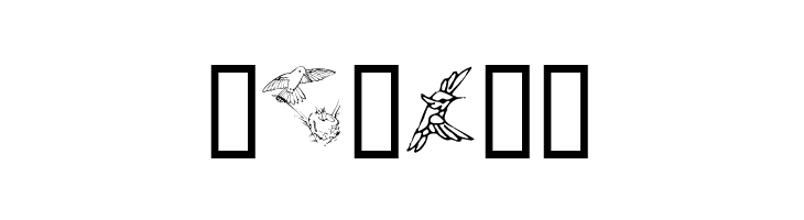 KR Renee's Hummingbirds Two  Free Fonts Download