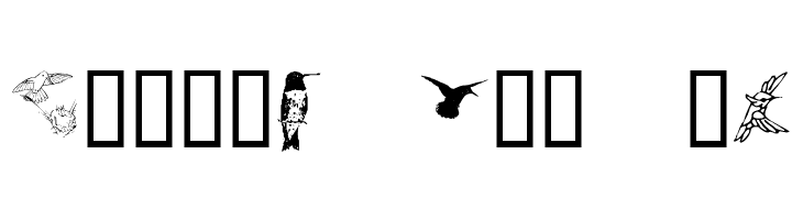 KR Renee's Hummingbirds Two  Free Fonts Download
