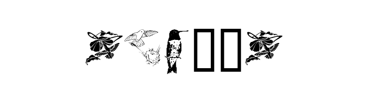 KR Renee's Hummingbirds Two  Free Fonts Download