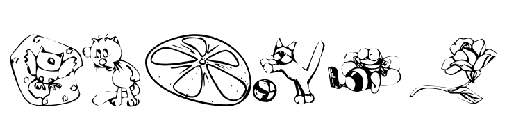 KR Katlings Five  Free Fonts Download