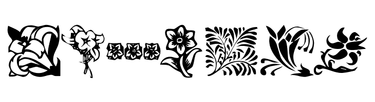 KR Fleurish Floral  Free Fonts Download
