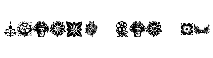 KR Fleurish Floral  Free Fonts Download