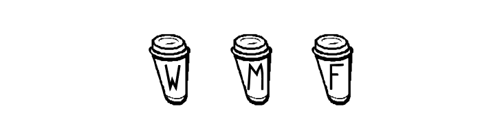 KR Coffee To Go  Free Fonts Download