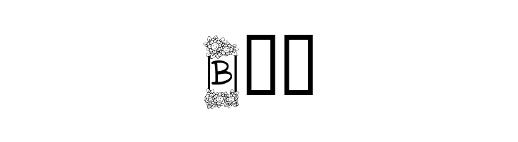 KR Flower Frame  Free Fonts Download