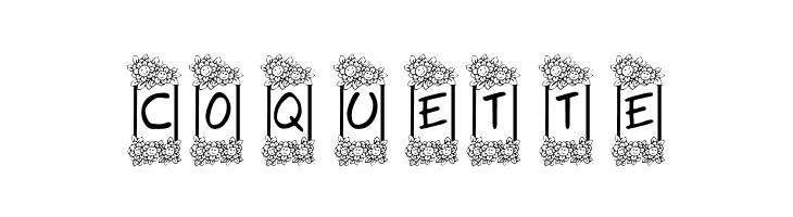 KR Flower Frame  Free Fonts Download