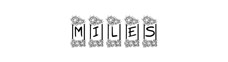 KR Flower Frame  Free Fonts Download
