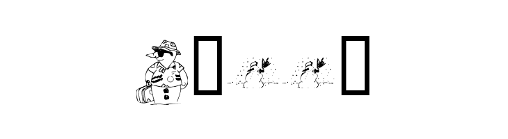 KR Snow People  Free Fonts Download