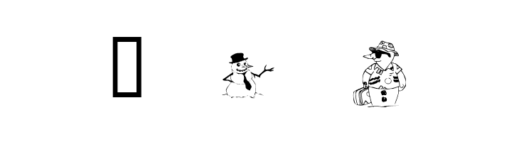 KR Snow People  Free Fonts Download