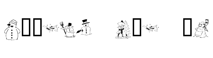 KR Snow People  Free Fonts Download