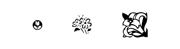 KR Kat's Flowers  Free Fonts Download