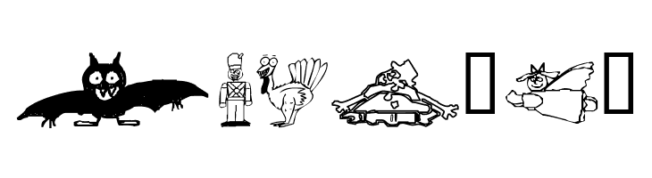 KR Silly Art Holiday  Free Fonts Download