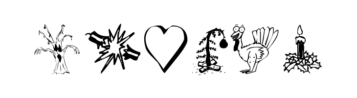 KR Silly Art Holiday  Free Fonts Download