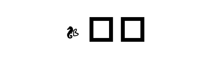 KR Seahorse  Free Fonts Download