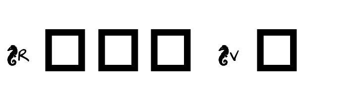KR Seahorse  Free Fonts Download