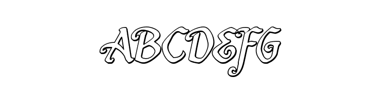 Quill Sword Outline Italic  Free Fonts Download