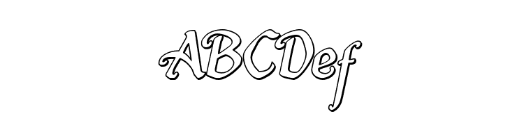 Quill Sword Outline Italic  Free Fonts Download