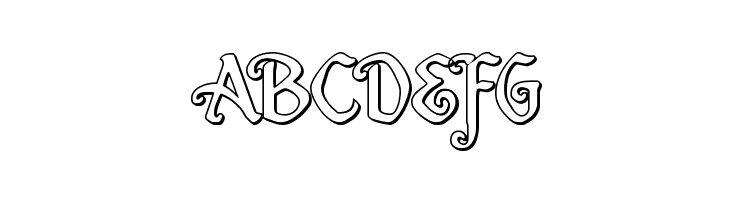 Quill Sword Outline  Free Fonts Download