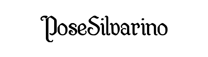 PoseSilvarino Quill Sword Font