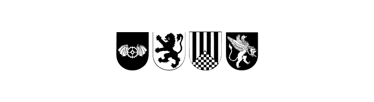 Spanish Army Shields Two  Free Fonts Download