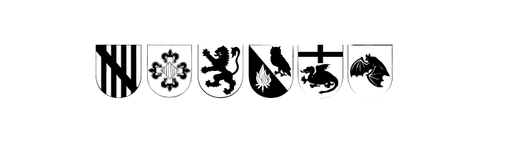 Spanish Army Shields Two  Free Fonts Download