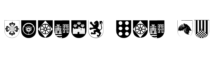 Spanish Army Shields Two  Free Fonts Download