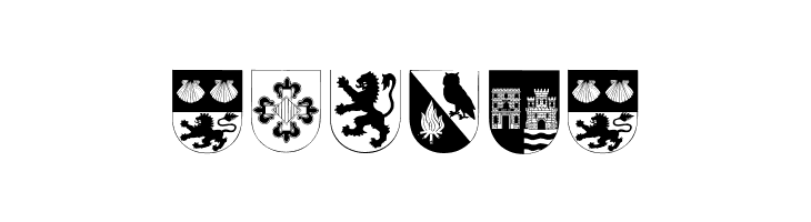 Spanish Army Shields Two  Free Fonts Download