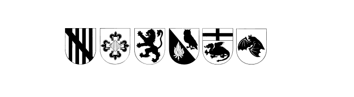 SpanishArmyShieldsTwo  Free Fonts Download