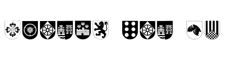 SpanishArmyShieldsTwo  Free Fonts Download