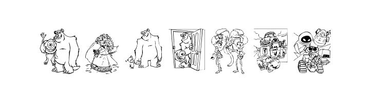 Pixar family 2  Free Fonts Download